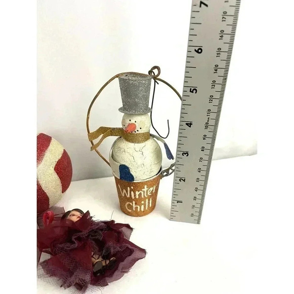 VTG 21 PC Christmas Holiday Ornaments Barney Santa Dr Seuss Tree 1990s - Picture 13 of 15